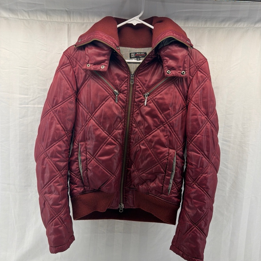 Women's Quilted‎ Burgundy Jacket